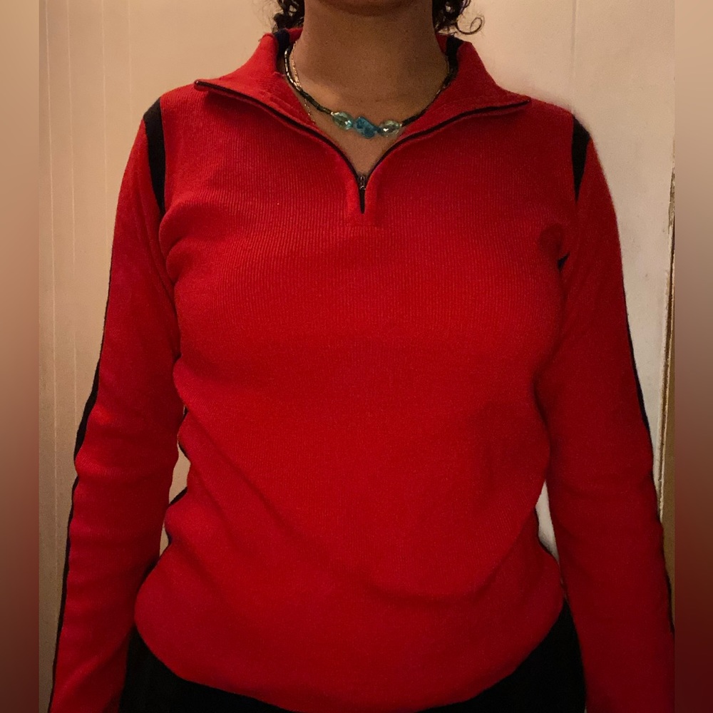 Red sweater